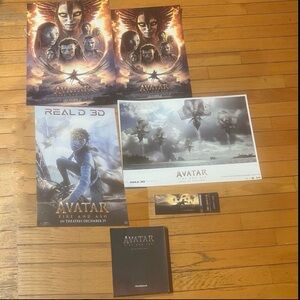 Avatar BUNDLE 2025 Fire and Ash Ticket, Posters, Notebook Friend Fam NEW